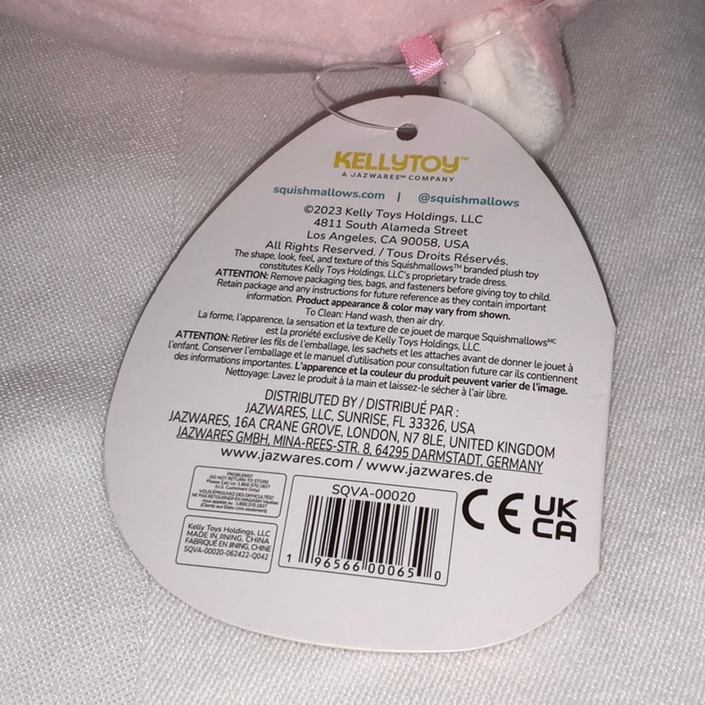 Lala the Lamb Valentines Heart Squishmallows Plush NWT Pink Kawaii Spring Lamb - Picture 7 of 11
